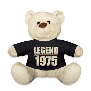 Anniversaire 1975 | Légende depuis 1975 - Nounours - noir - Devant