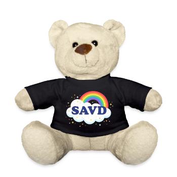 Redeemed Rainbow Bible Christian Faith Jesus - Teddy Bear - black - Front