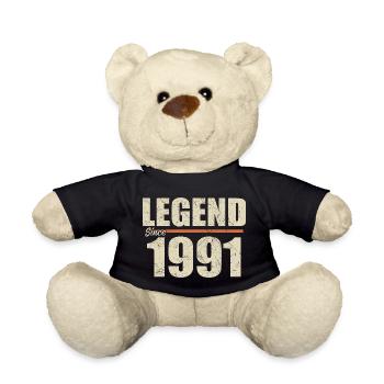 Anniversaire 1991 | Légende depuis 1991 - Nounours - noir - Devant