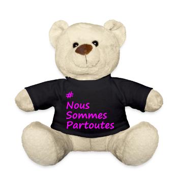 #NousSommesPartoutes - Teddy - Schwarz - Vorne