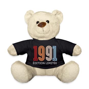 1991 Vintage Limited Edition - Teddy Bear - black - Front