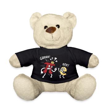 Mathematics Constants Pi Threatened e Comic - Teddy Bear - black - Front