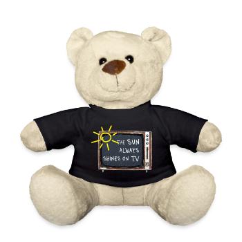 The Sun Always Shines on TV – Retro Spruch - Teddy - Schwarz - Vorne