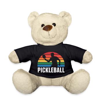 Silhouette du coucher de Pickleball - Nounours - noir - Devant