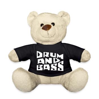 Drum and Bass Typographie audacieuse - Nounours - noir - Devant