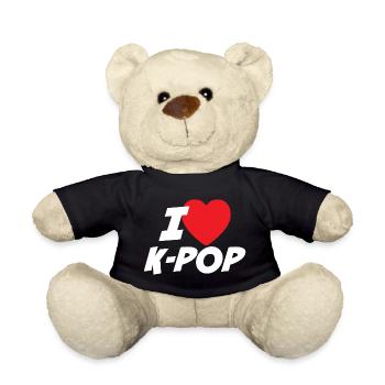 Ich liebe K-Pop - Teddy - Schwarz - Vorne