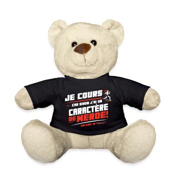 I run otherwise I have a character of ... - Teddy Bear - black - Front