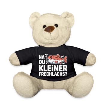Na Du Kleiner Frechlachs Gamer Lachs Meme Zocker - Teddy - Schwarz - Vorne