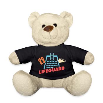 Schwimmmeister Liebe Bademeister Schwimmer - Teddy - Schwarz - Vorne