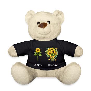 Positivité chrétienne du tournesol Religion de Dieu - Nounours - noir - Devant