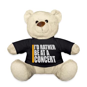 Je préférerais être à un concert Lustig Musik Konzert - Nounours - noir - Devant