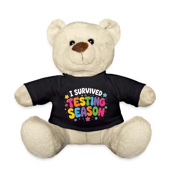 Ich habe die Klausurphase überlebt Schule Humor - Teddy - Schwarz - Vorne