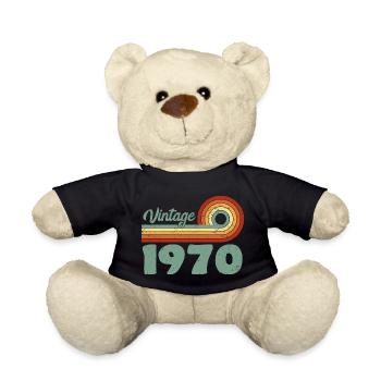Vintage, 1970er Jahre, Birthday Mountain Retro 1970er - Teddy - Schwarz - Vorne