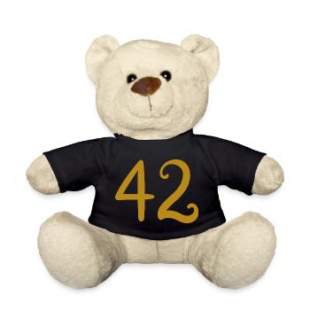 42 - Teddy Bear - black - Front