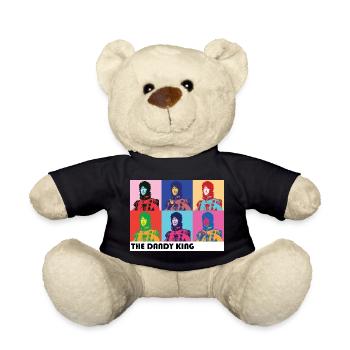 Dandy King Pop-Art-Porträt - Teddy - Schwarz - Vorne