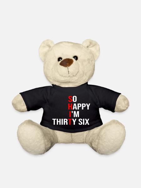 Tellement heureuse d’avoir trente-six ans - Nounours - noir
