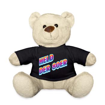 Held der 80er Neon-Retro - Teddy - Schwarz - Vorne