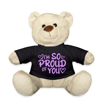 Je suis tellement fier de toi pour t’encourager sincèrement à dire - Nounours - noir - Devant