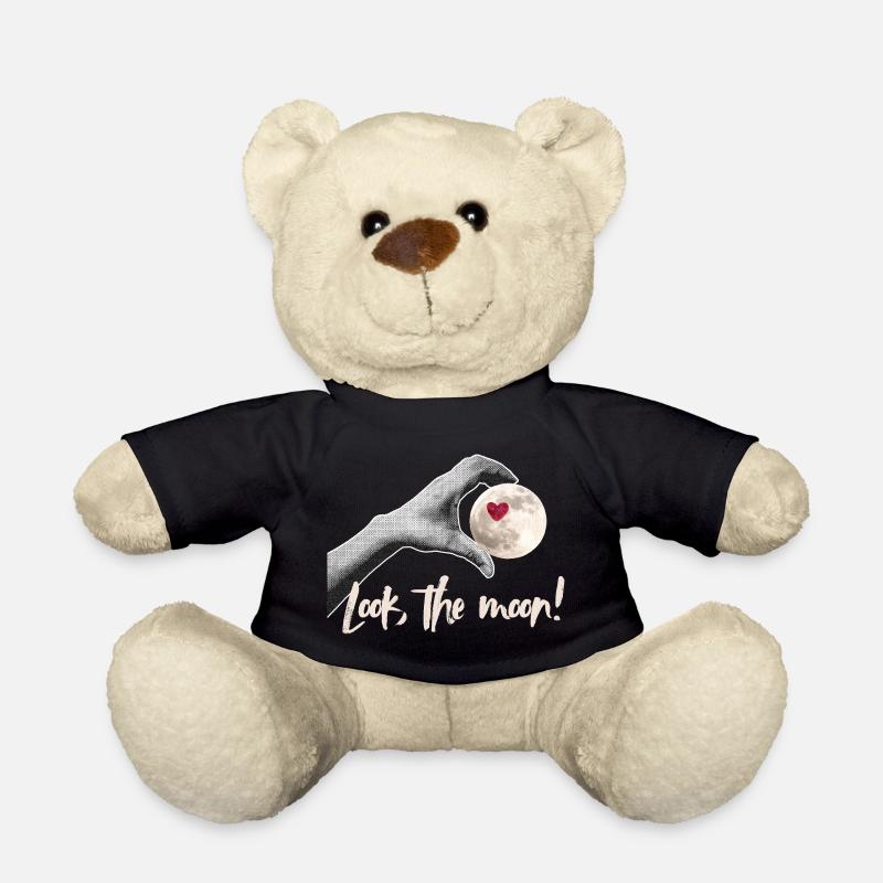 Look the moon! Moonlover Design - Teddy - Schwarz