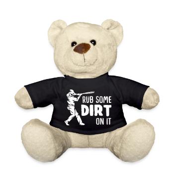 Robuste Grab-Silhouette mit Erdtext - Teddy - Schwarz - Vorne