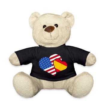 Spanien Amerika Liebe Spanisch Amerikanisch USA - Teddy - Schwarz - Vorne