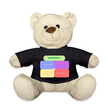 Opinions! Colorful Blocks - Teddy Bear - black - Front