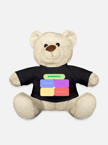 Opinions! Colorful Blocks - Teddy - Schwarz