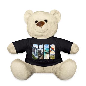 Venezuela Travel – South America Waterfall & Nature - Teddy Bear - black - Front