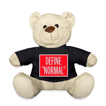 Définir le graphique sarcastique drôle normal - Nounours - noir - Devant