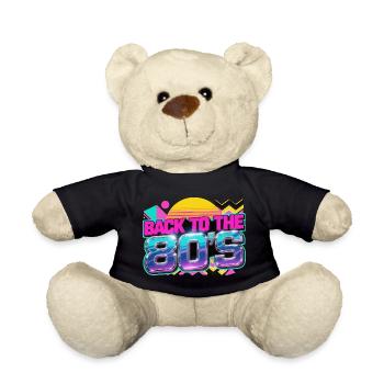 Retour au Neon Retro des années 80 - Nounours - noir - Devant