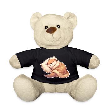 Schlafender Otter - Teddy - Schwarz - Vorne