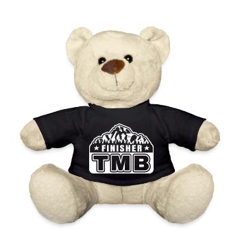 TMB Trek Alps Finisher Hiker Gift - Teddy Bear - black - Front