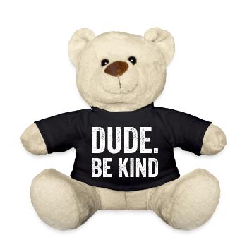 Day of solidarity and awareness for the E - Teddy Bear - black - Front
