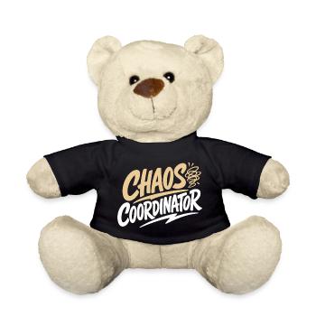 Chaos Coordinator Funny Saying Shirt - Teddy Bear - black - Front