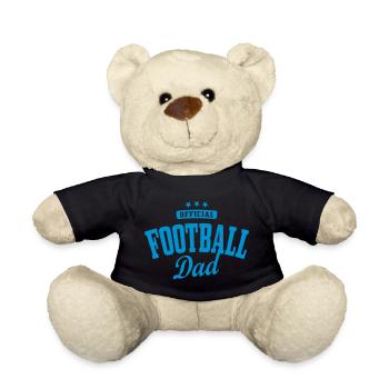 papa le football / papa du football / père football - Nounours - noir - Devant
