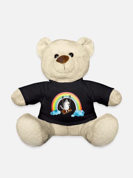Einhorn Schaukel Regenbogen - Teddy - Schwarz