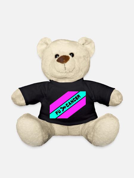 Fu... Cancer / Fight against cancer / Fu.. Cancer - Teddy Bear - black