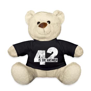 La réponse est 42 - Nounours - noir - Devant