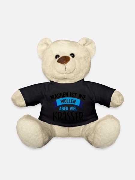 Lustige Sprüche Lustiger Spruch machen wie wollen - Teddy - Schwarz