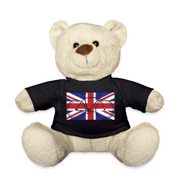 Fahrrad Fixie Fahrradfahren Großbritannien - Teddy - Schwarz - Vorne
