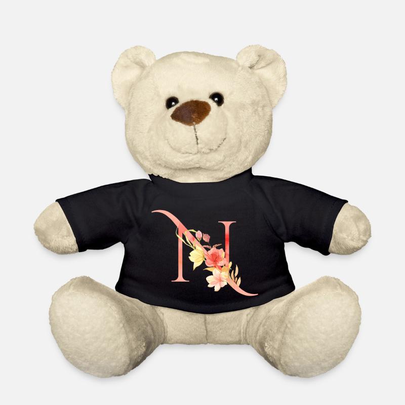 Buchstabe N - Teddy - Schwarz