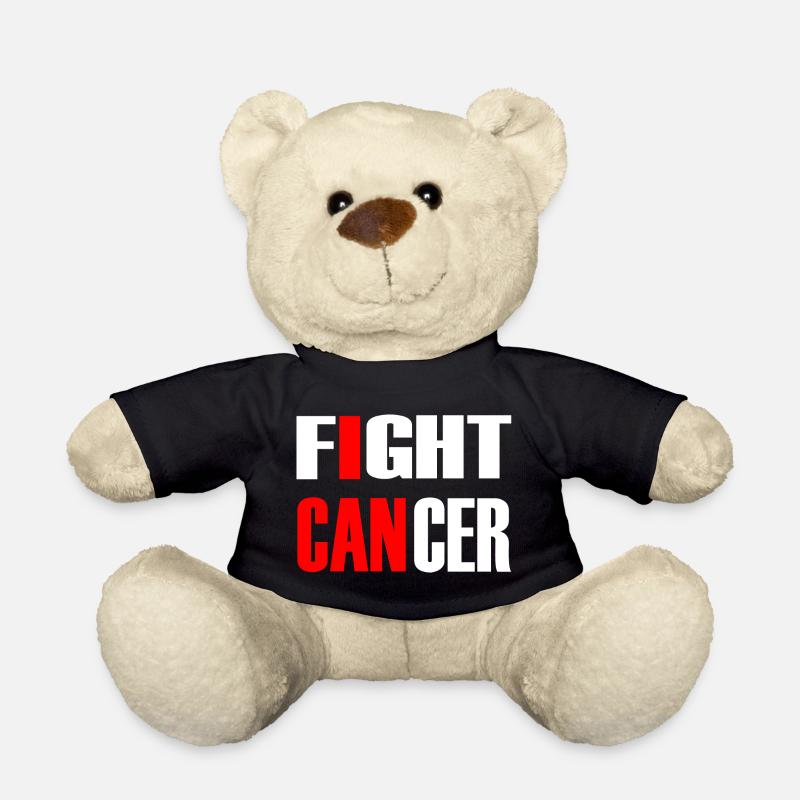 Fight Cancer 2- Kämpfe gegen Krebs - Teddy - Schwarz