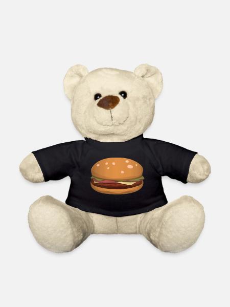 Hamburgers / Burgers - Teddy Bear - black