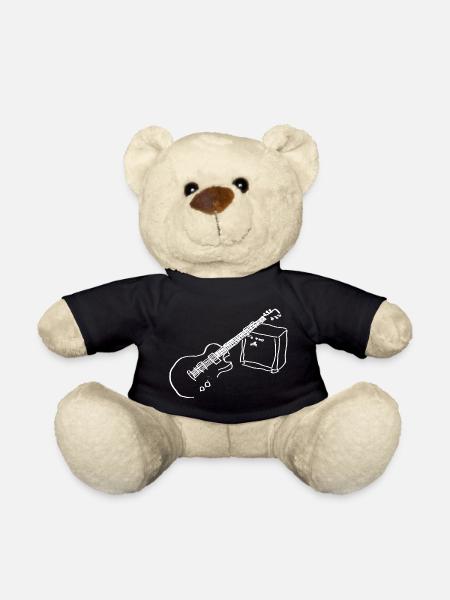 E Gitarre weiss - Teddy - Schwarz