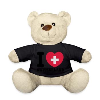 switzerland - Teddy Bear - black - Front