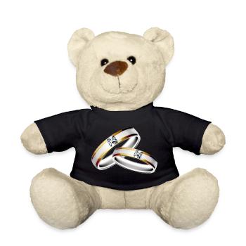 Hochzeit Ehe Junggesellenabend Ringe Verlobung - Teddy - Schwarz - Vorne