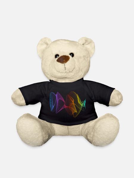 Lignes abstraites Design 01 - Nounours - noir