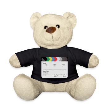 Filmklappe Design Blank - Teddy - Schwarz - Vorne