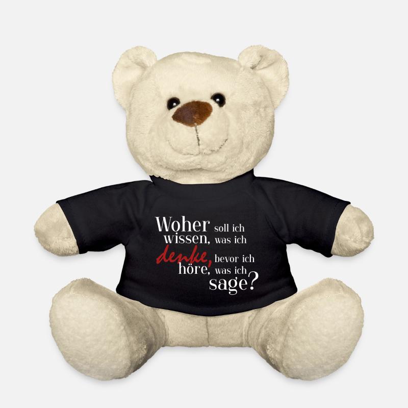Woher soll ich wissen, was ich denke? - Teddy - Schwarz