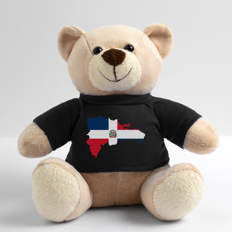 Dominican Republic flag map flag Teddy Bear